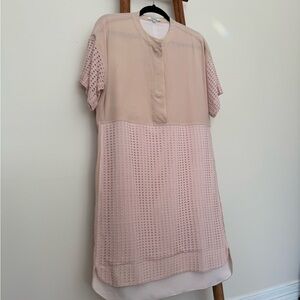 Madewell Light Peach Textured Dress